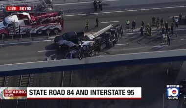 Tractor-trailer among several vehicles involved in crash on State Road 84