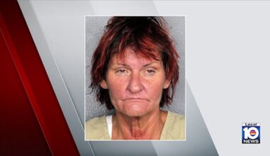 Surveillance video shows woman set fire outside Hollywood business