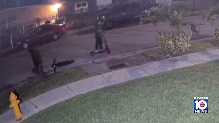 Surveillance video shows suspects damaging Liberty City home