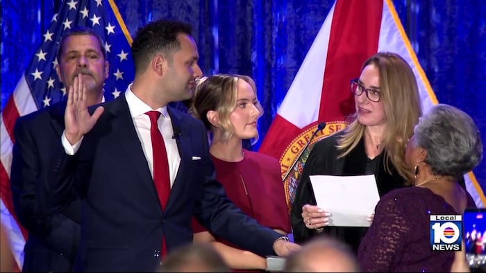 Bryan Calvo, 28, sworn in as Hialeah’s youngest-ever mayor