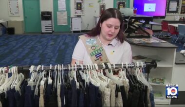 Broward Girl Scout eases back-to-school costs with free uniform closet
