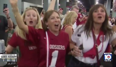 Pep rally held for Indiana Hoosiers fans in Miami Beach