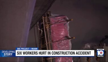 Some construction workers remain hospitalized following I-395 accident in Miami