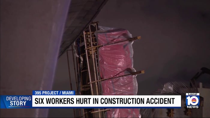 Some construction workers remain hospitalized following I-395 accident in Miami