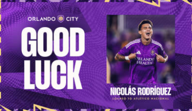 Orlando City SC loans forward Nicolás Rodríguez to Atlético Nacional S.A. 