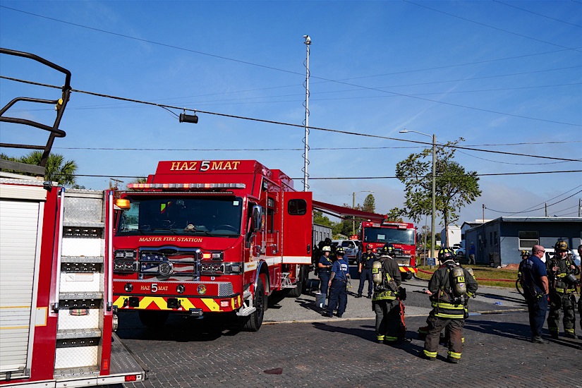 St. Petersburg Fire Rescue Responds to Hazardous Materials Incident at Manufacturing Facility