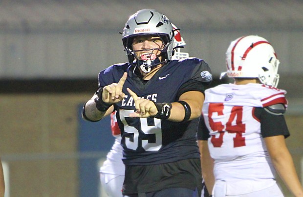 South Lake defensive tackle Jesse Barker Jr. is the Sentinel's 2025 Defensive Player of the year. (Chris Hays/Orlando Sentinel)