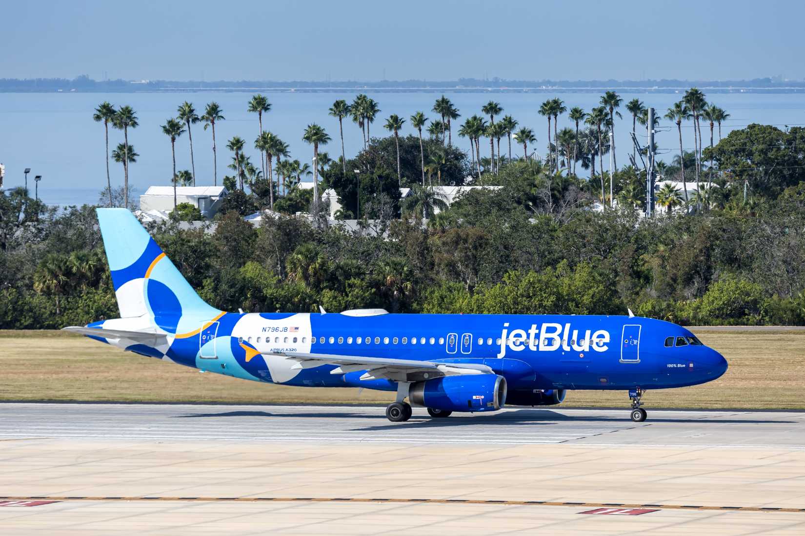 JetBlue Airways Airbus A320 airplane at Tampa airport