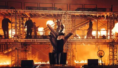 Playboi Carti on stage at Rolling Loud Miami 2024