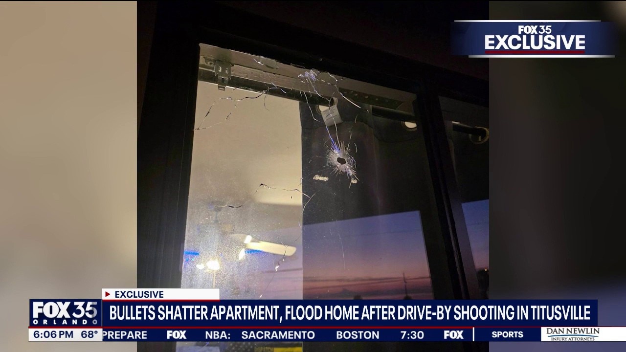 Drive-by shooting floods Titusville apartment, narrowly misses children
