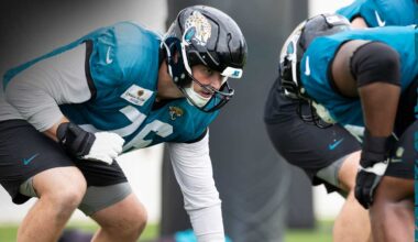 OL Cole Van Lanen Questionable Friday Before AFC Wild Card Matchup vs. Bills