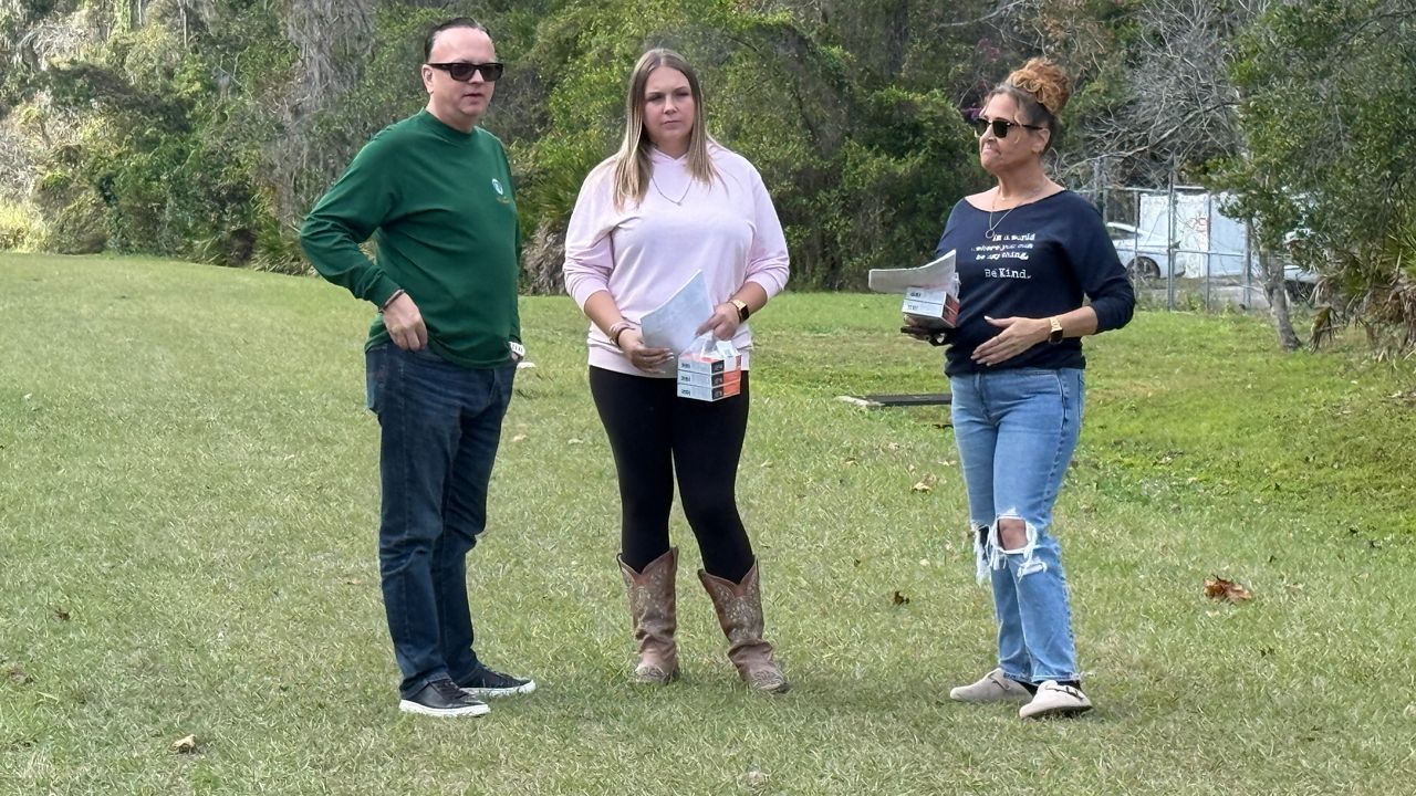 Volunteers with United Global Outreach go into the woods to help the homeless on a daily basis. (Spectrum News)