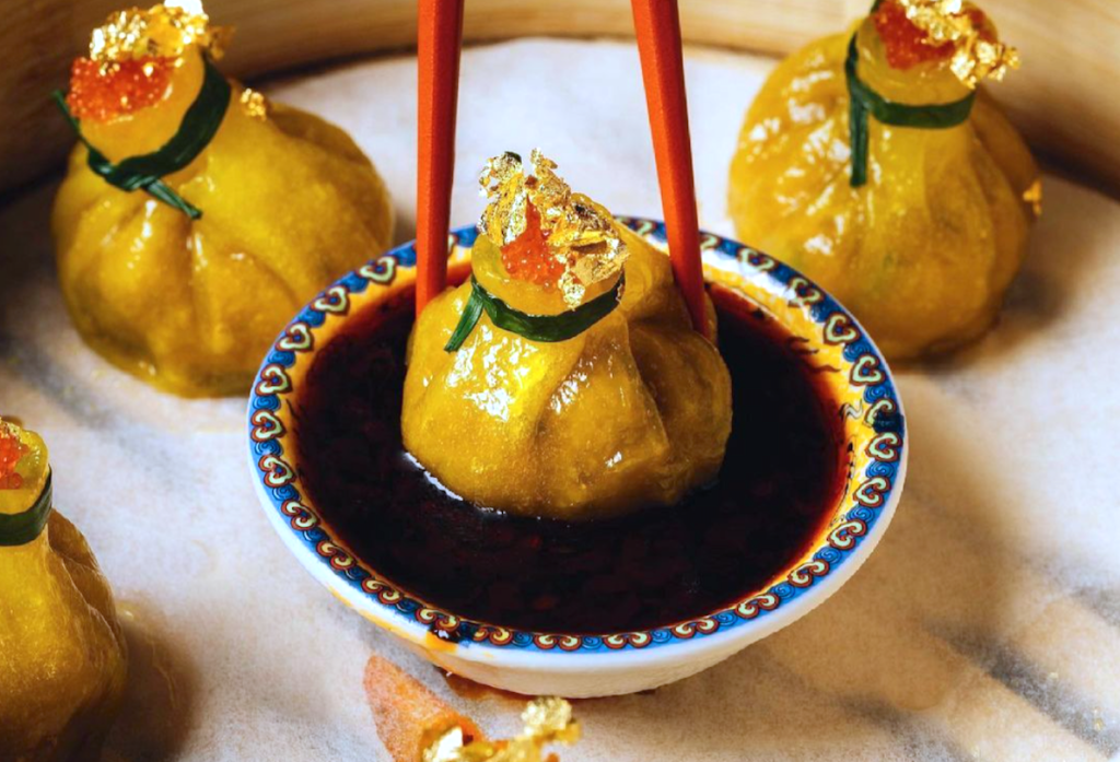 Dumplings and chopsticks