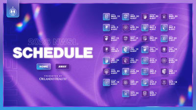 Orlando Pride announces 2026 regular season schedule, presented by Orlando Health