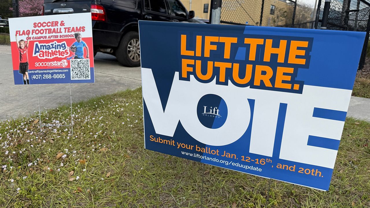 Parents at Orange Center Elementary School are voting on a pilot program that would convert the school into a public-private charter school. Results of the vote will be announced Thursday, and, if approved, officials say the pilot school could be open for the 2026-2027 school year. (Spectrum News/Keith Landry)