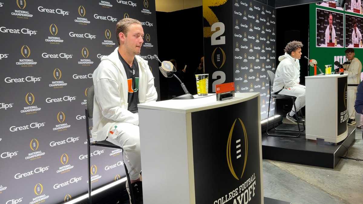 Miami, Indiana take part in media day ahead of title game