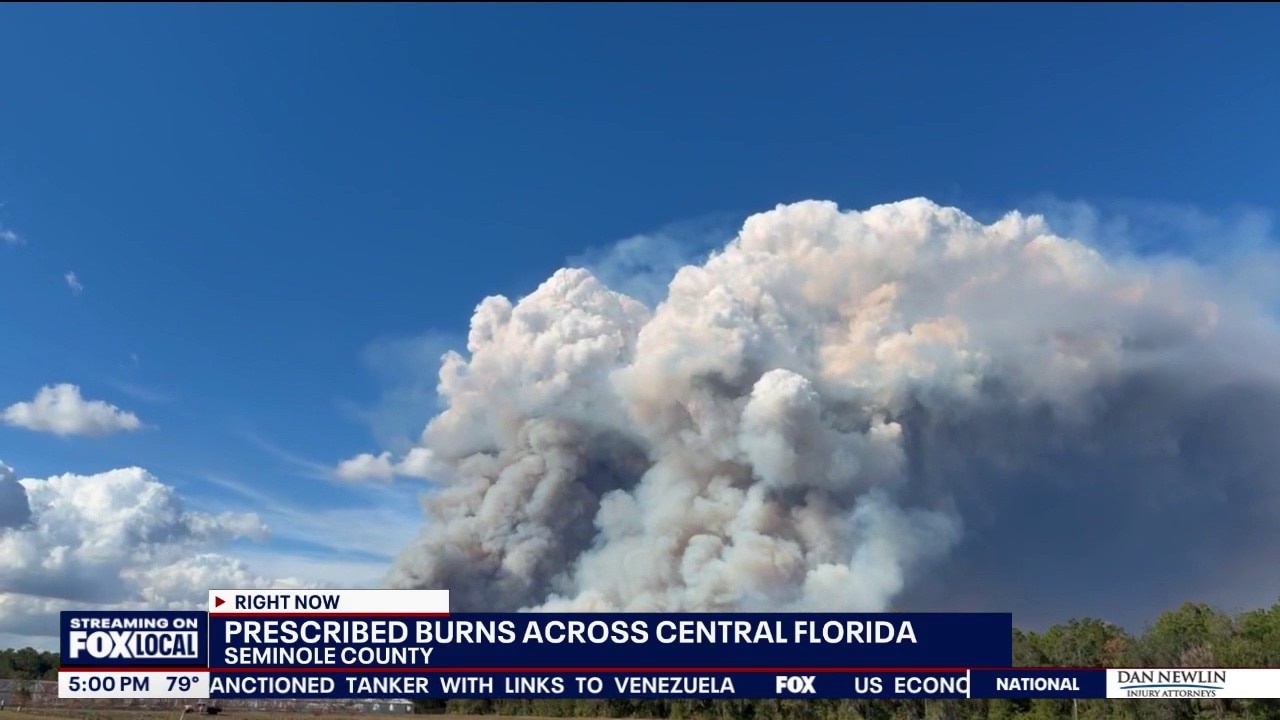 Smoke blankets parts of Central Florida from prescribed burns