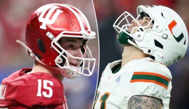 College Football Playoff national championship odds: Indiana opens as clear favorite over Miami