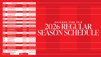 Chicago Fire FC II Announces 2026 MLS NEXT Pro Regular Season Schedule