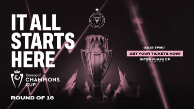 Tickets on Sale for Inter Miami CF’s 2026 Concacaf Champions Cup Round of 16 Second Leg