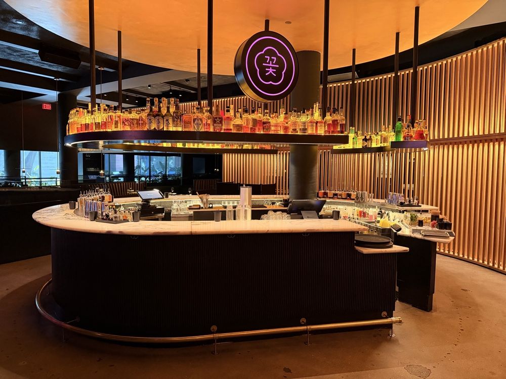 The bar at Cote Miami, ranked among the best places to eat in 2026