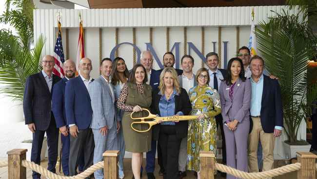 The inauguration of the Omni Fort Lauderdale Hotel was celebrated in December (DR Omni Fort Lauderdale Hotel)