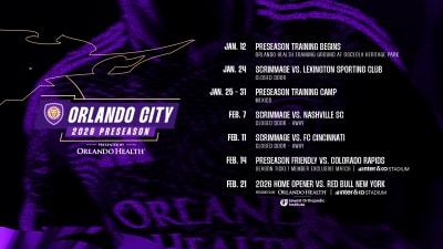 Orlando City SC announces 2026 preseason schedule, presented by Orlando Health