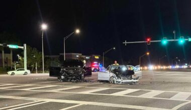 Cape Coral Police are investigating a crash on Pine Island Road