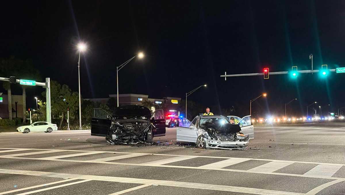Cape Coral Police are investigating a crash on Pine Island Road