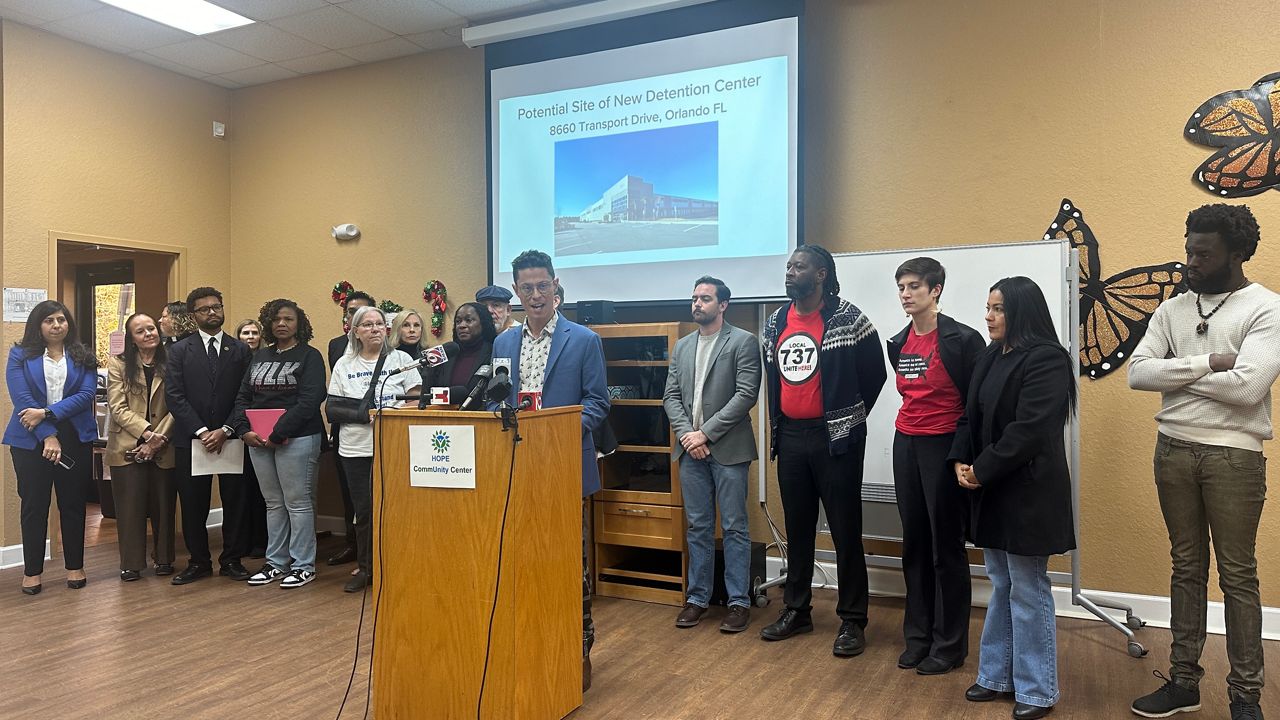 Central Florida leaders and immigration advocates, local and state leaders spoke out Monday against the proposed ICE detention center that could potentially be housed in Orlando. (Spectrum News)