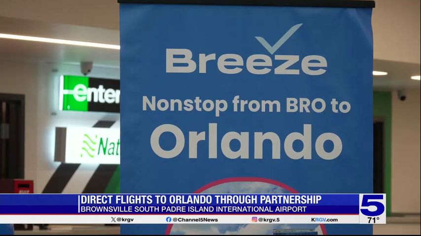 Nonstop flights to Orlando coming to Brownsville airport