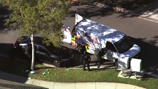 multiple orange county deputies are in a windermere neighborhood on tuesday afternoon.