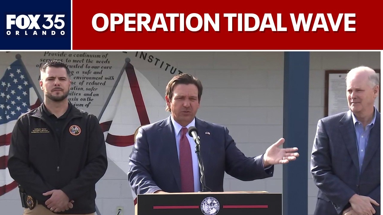 Gov. DeSantis speaks at Deportation Depot | FULL