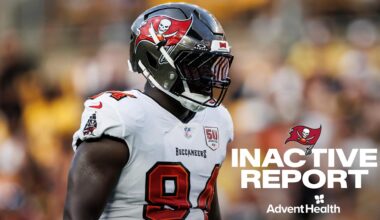 Panthers vs. Buccaneers Inactive Report
