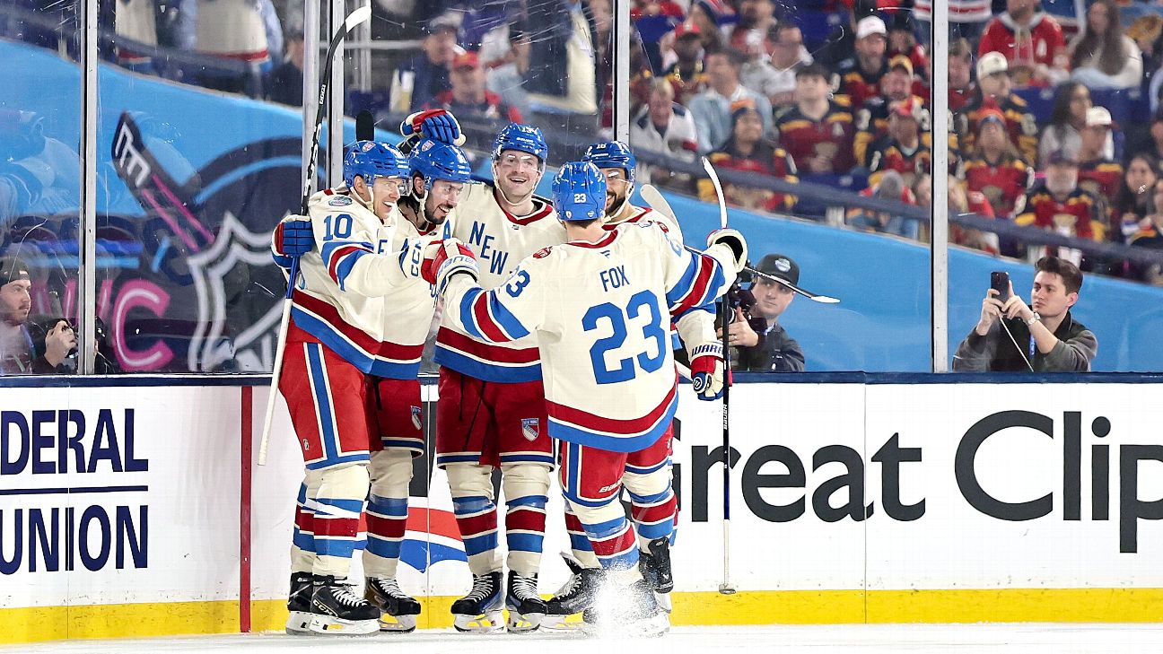 Rangers beat Panthers in NHL's first outdoor game in Florida