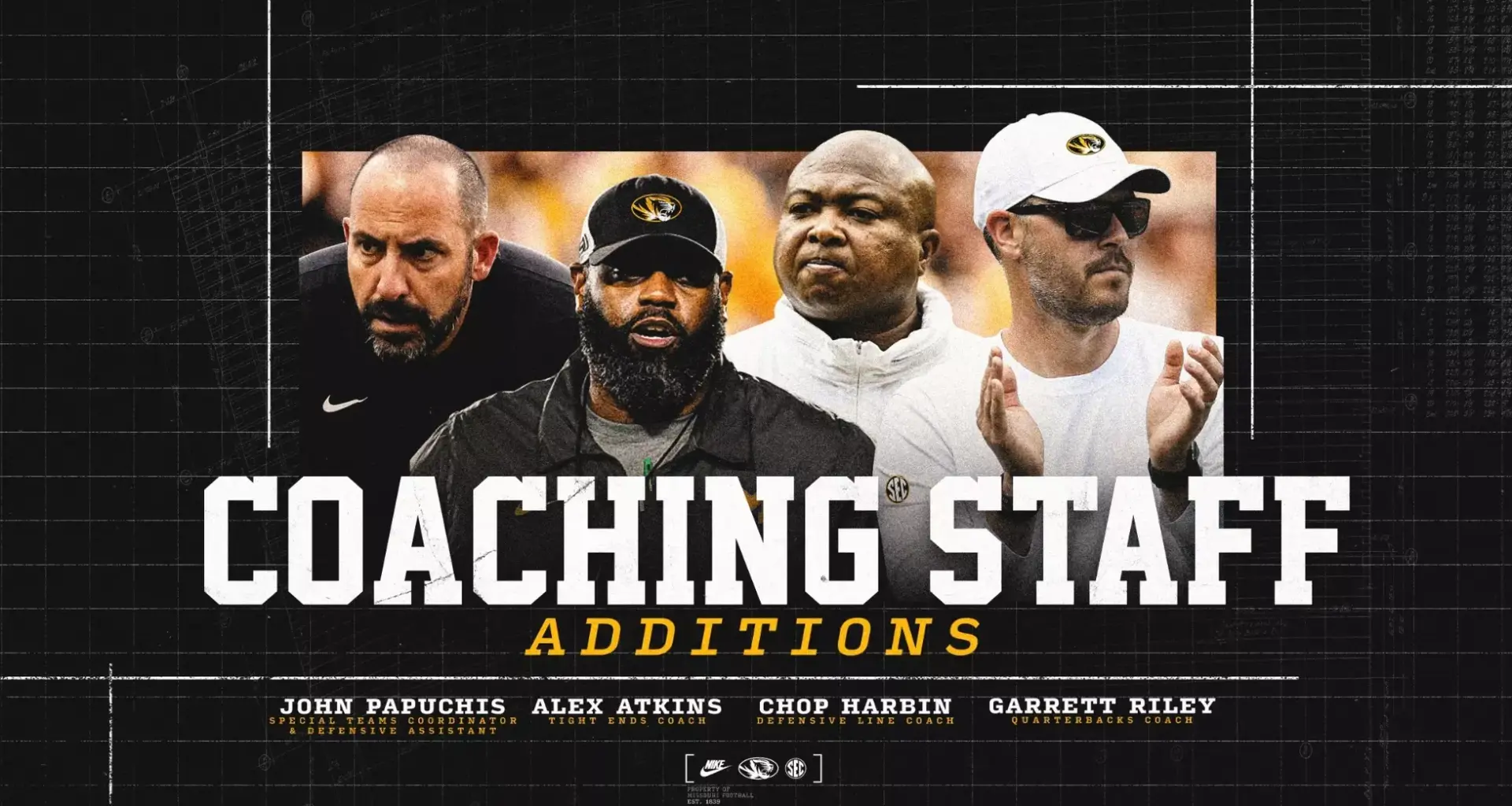 Mizzou Football Adds Four Assistant Coaches for 2026