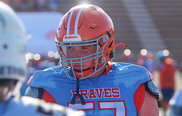 Talented Boone offensive lineman Rhys Woodrow, who is committed to Miami, has earned an invitation to play in the Army All-American Game. (Chris Hays/Orlando Sentinel)