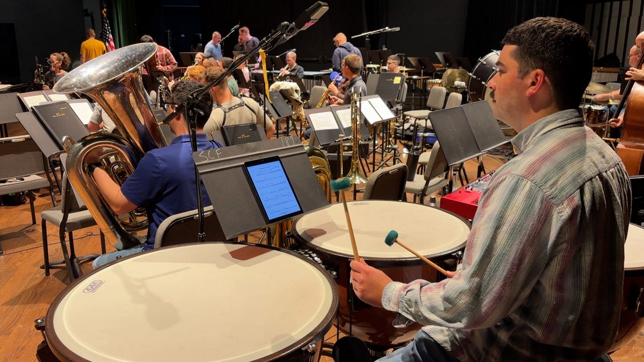 Air Force band performing to celebrate country's birthday