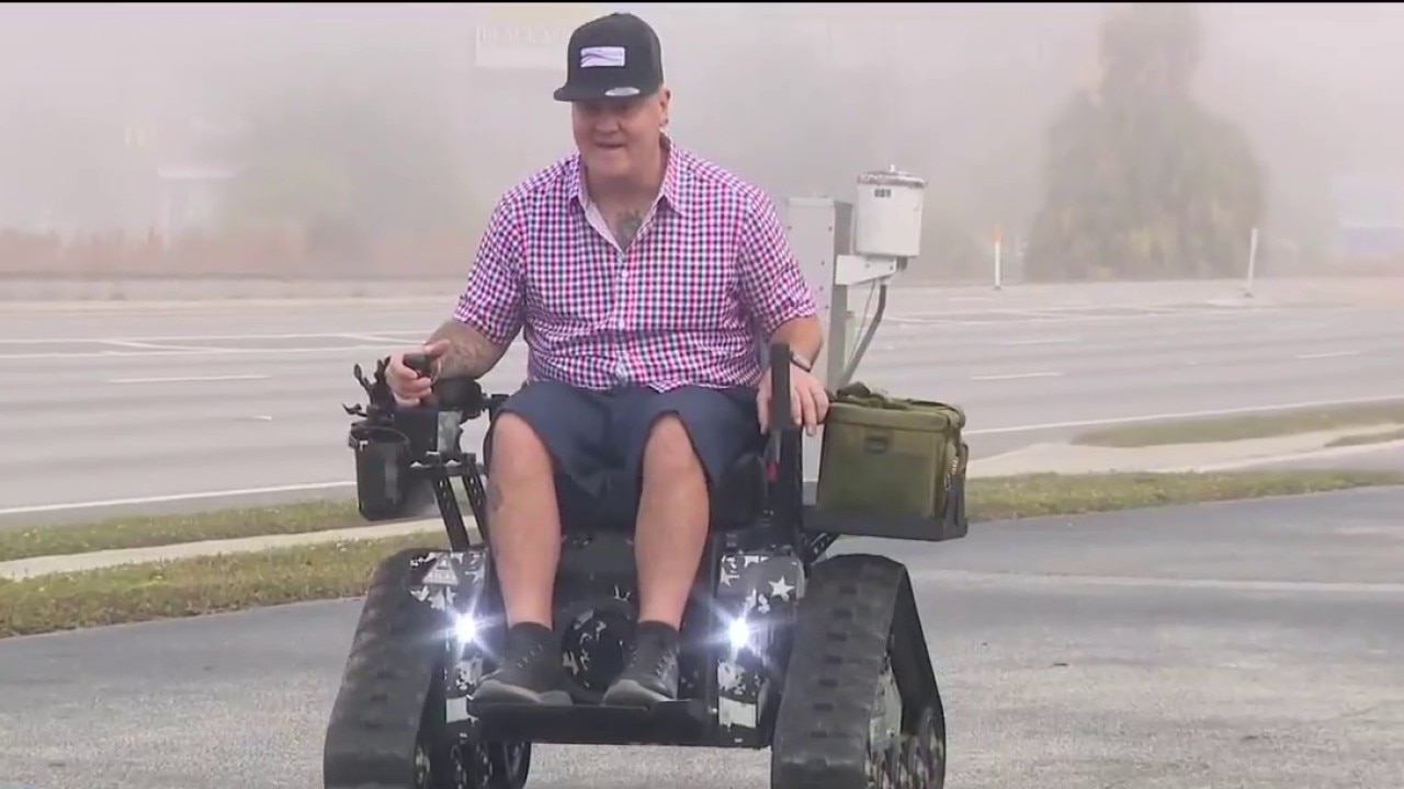 Tampa Bay veteran gifted all-terrain wheelchair