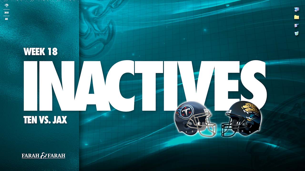 TEN vs. JAX: Week 18 Inactives
