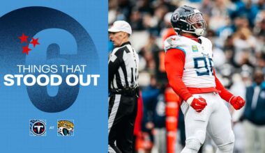 Six Things That Stood Out for the Titans in Sunday's Loss to the Jaguars 