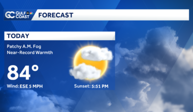Near-record warmth Thursday for Southwest Florida