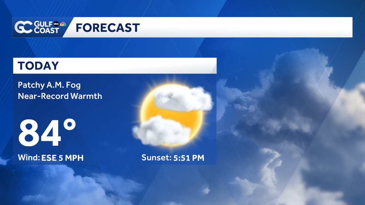 Near-record warmth Thursday for Southwest Florida