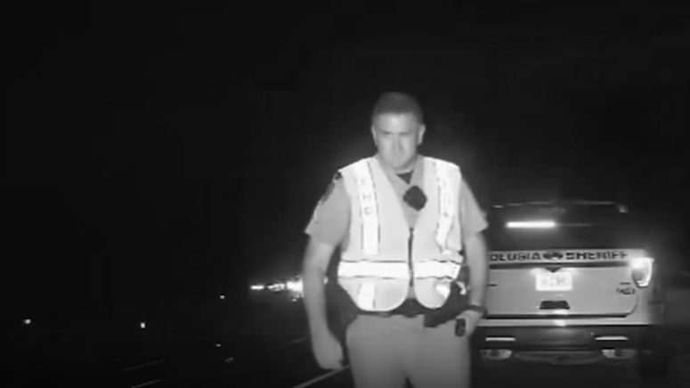 Video shows Florida trooper, deputy nearly hit by fast SUV
