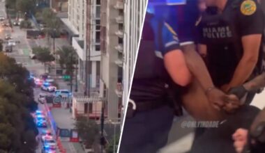 Man trespasses, batters officer, sets off fire alarms in downtown Miami – NBC 6 South Florida