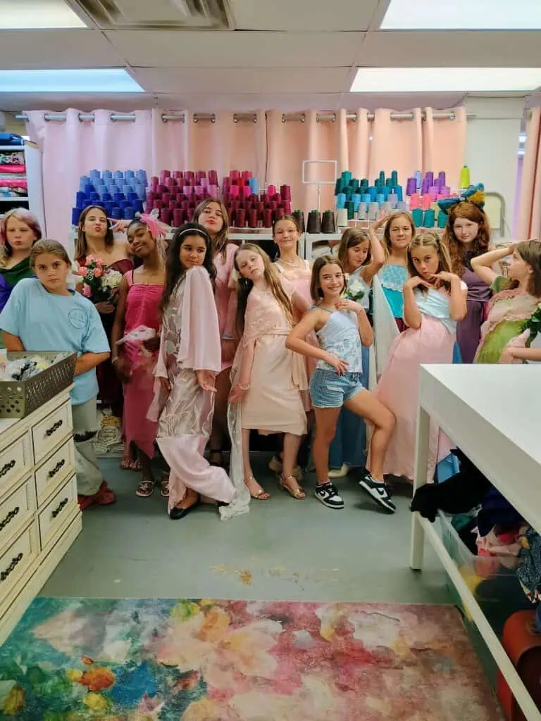 Youth designers posing for a picture