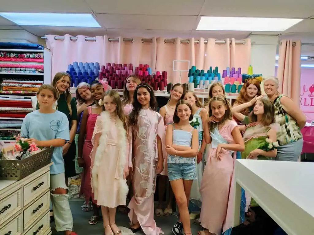 Youth designers posing for a picture