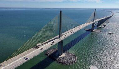 Sunshine Skyway Bridge In Florida