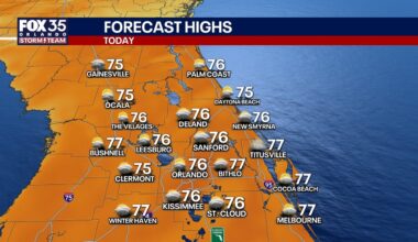 Orlando weather: warm start, cooler finish to the weekend