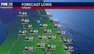 Orlando weather: Mild Saturday ahead of a rainy, cold Sunday